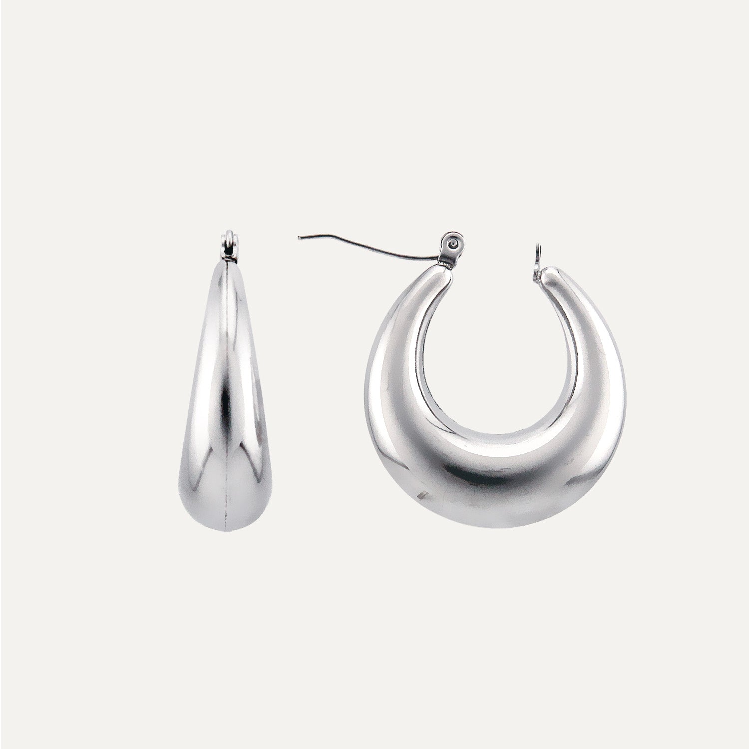 Vintage Qoo Silver Waterproof Earrings