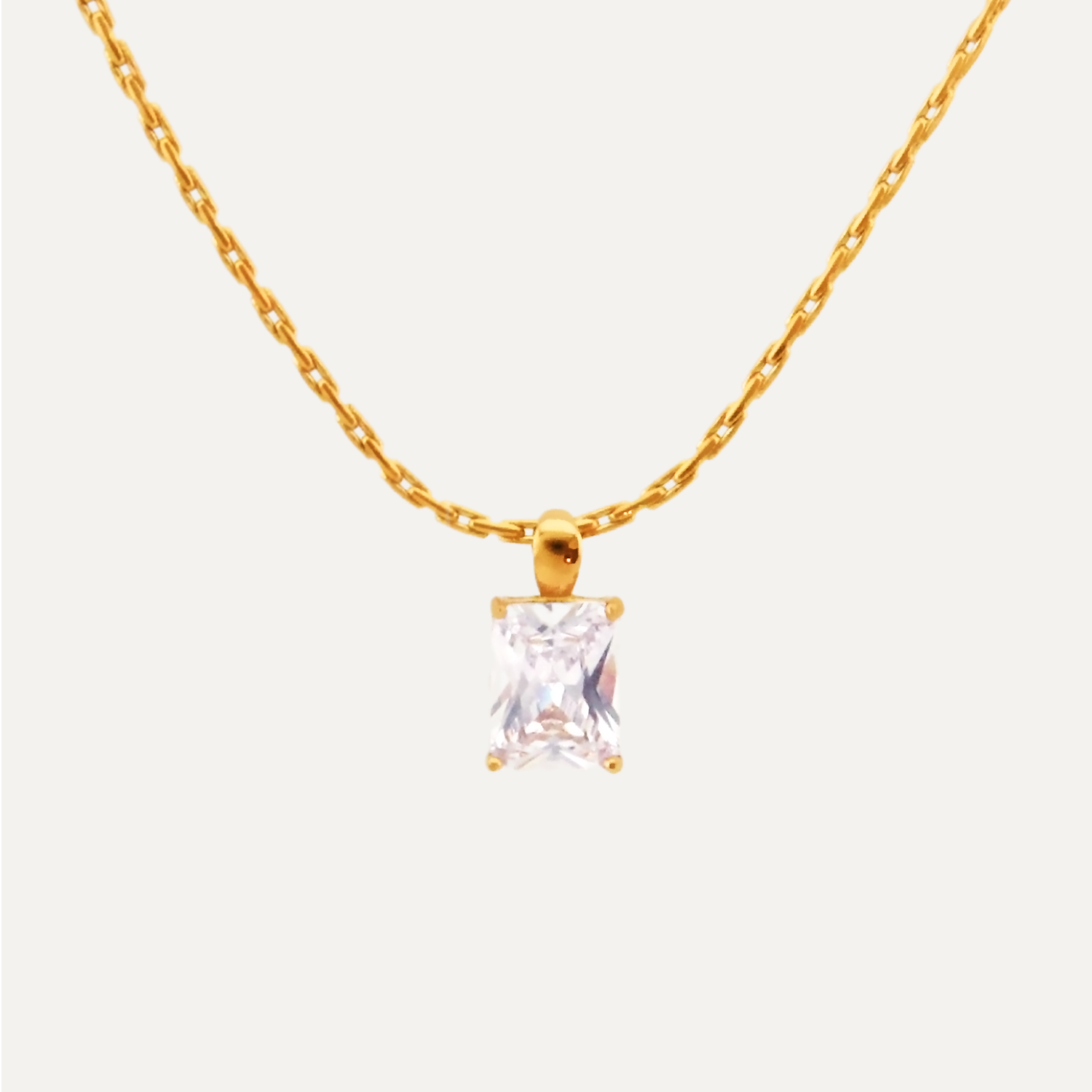 Samatha Prism Sapphire Waterproof Necklace