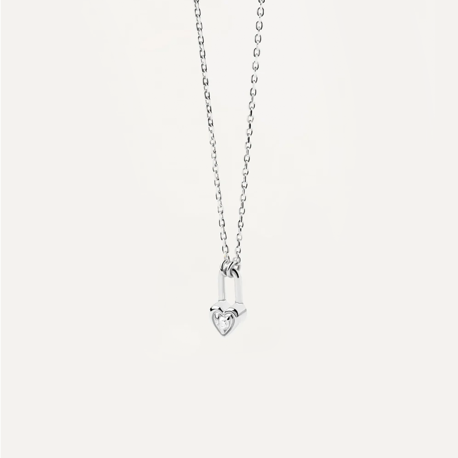 Heart Lock S925 Silver Necklace