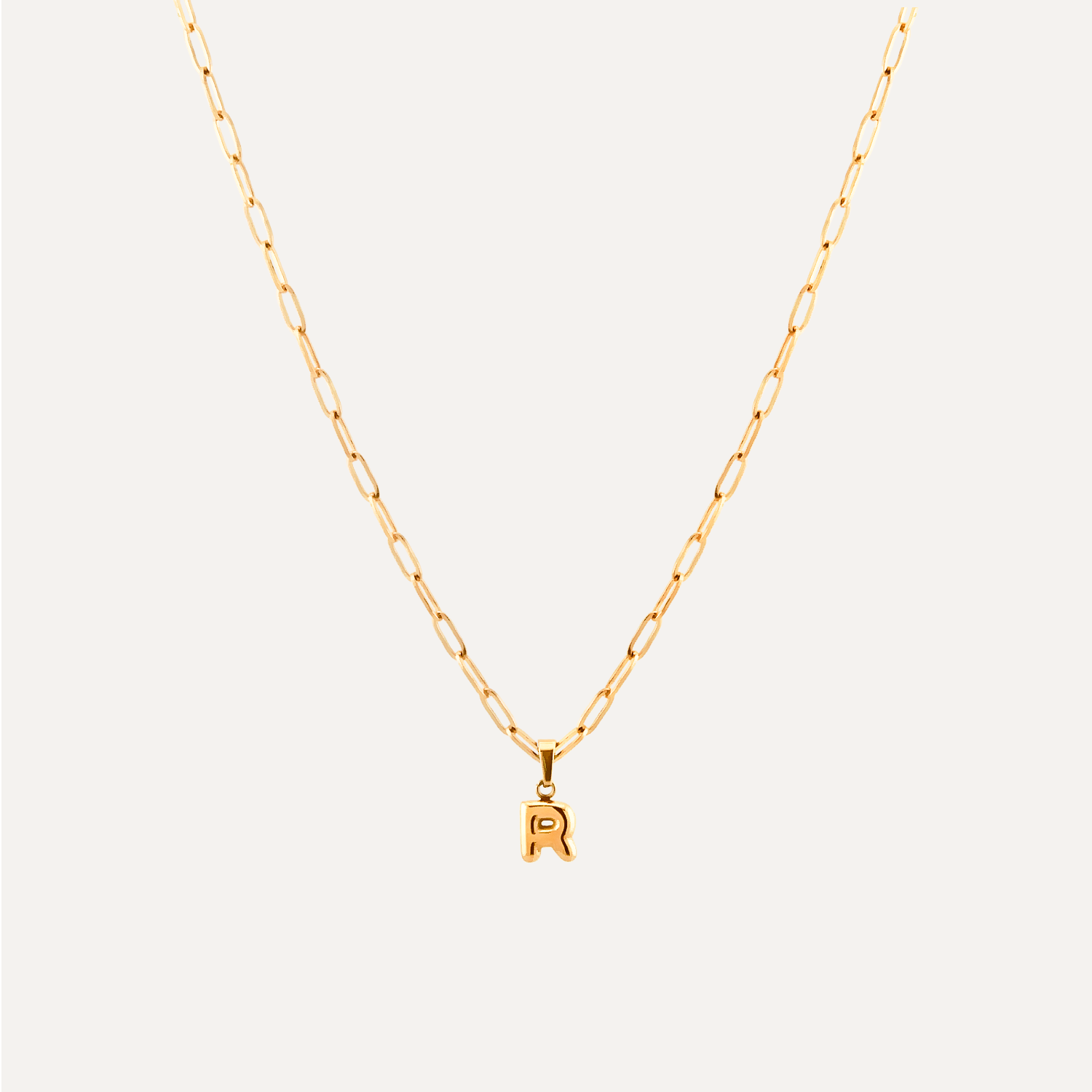Always Be Yourself- 3D Initial Waterproof Necklace