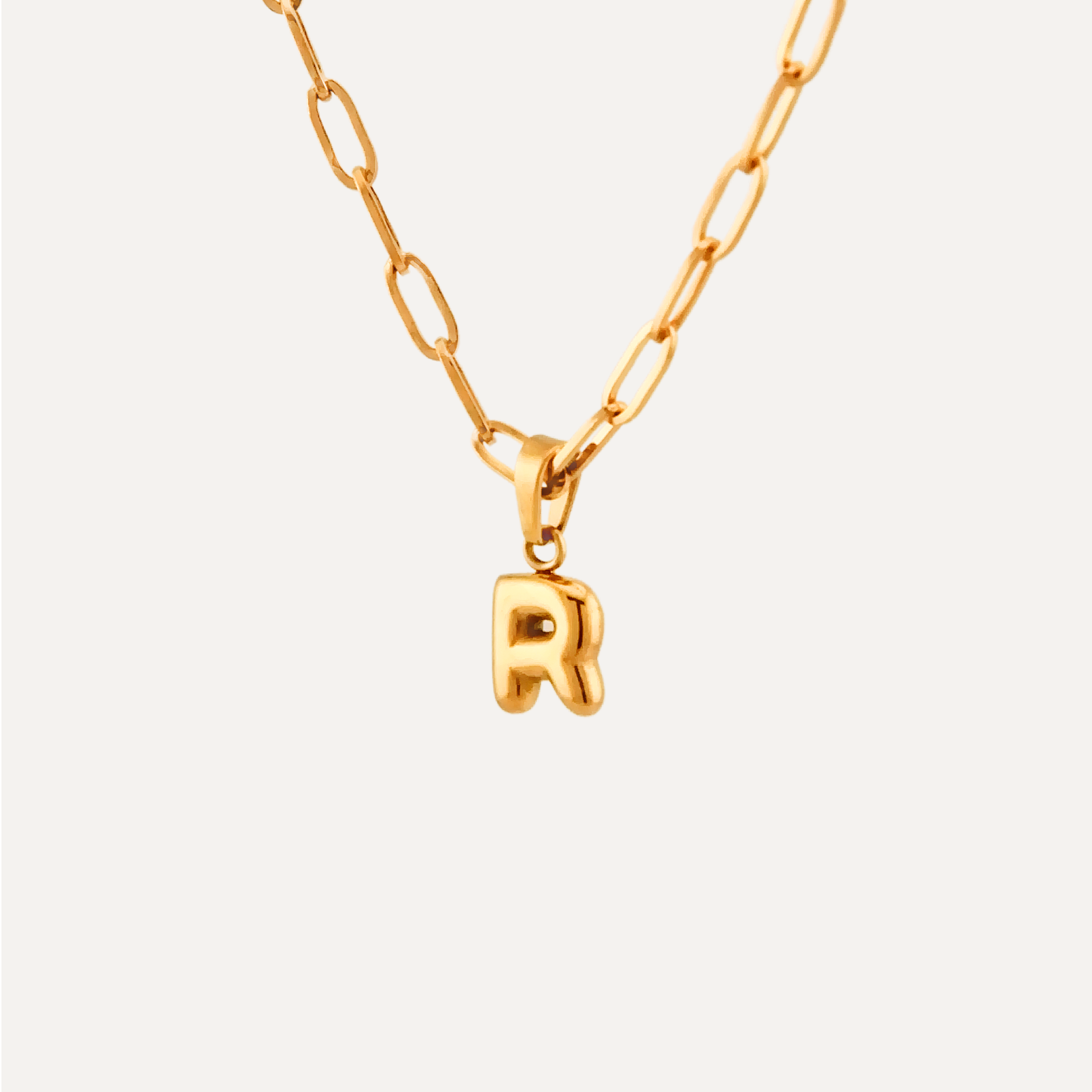 Always Be Yourself- 3D Initial Waterproof Necklace