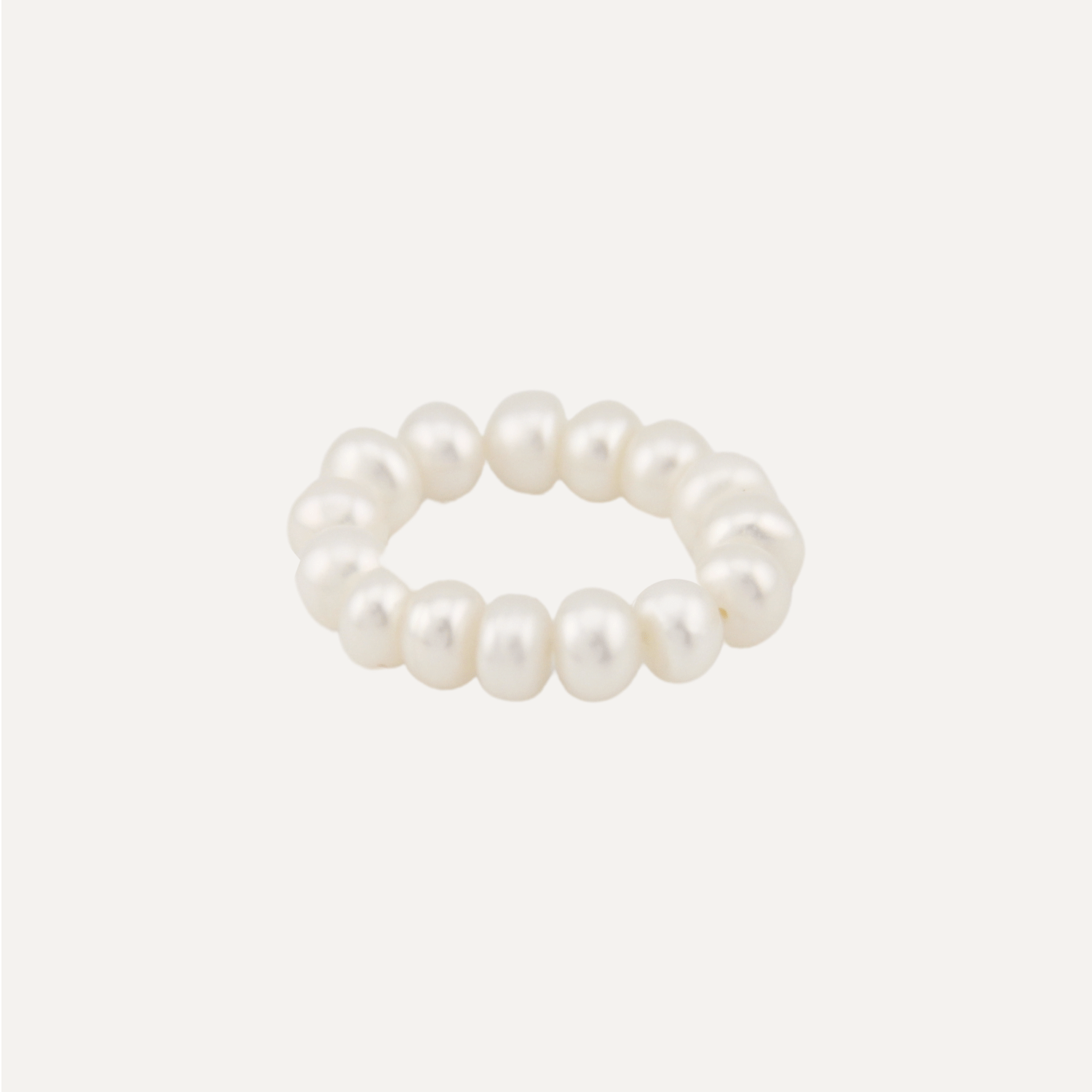 Marine Button Pearl Ring