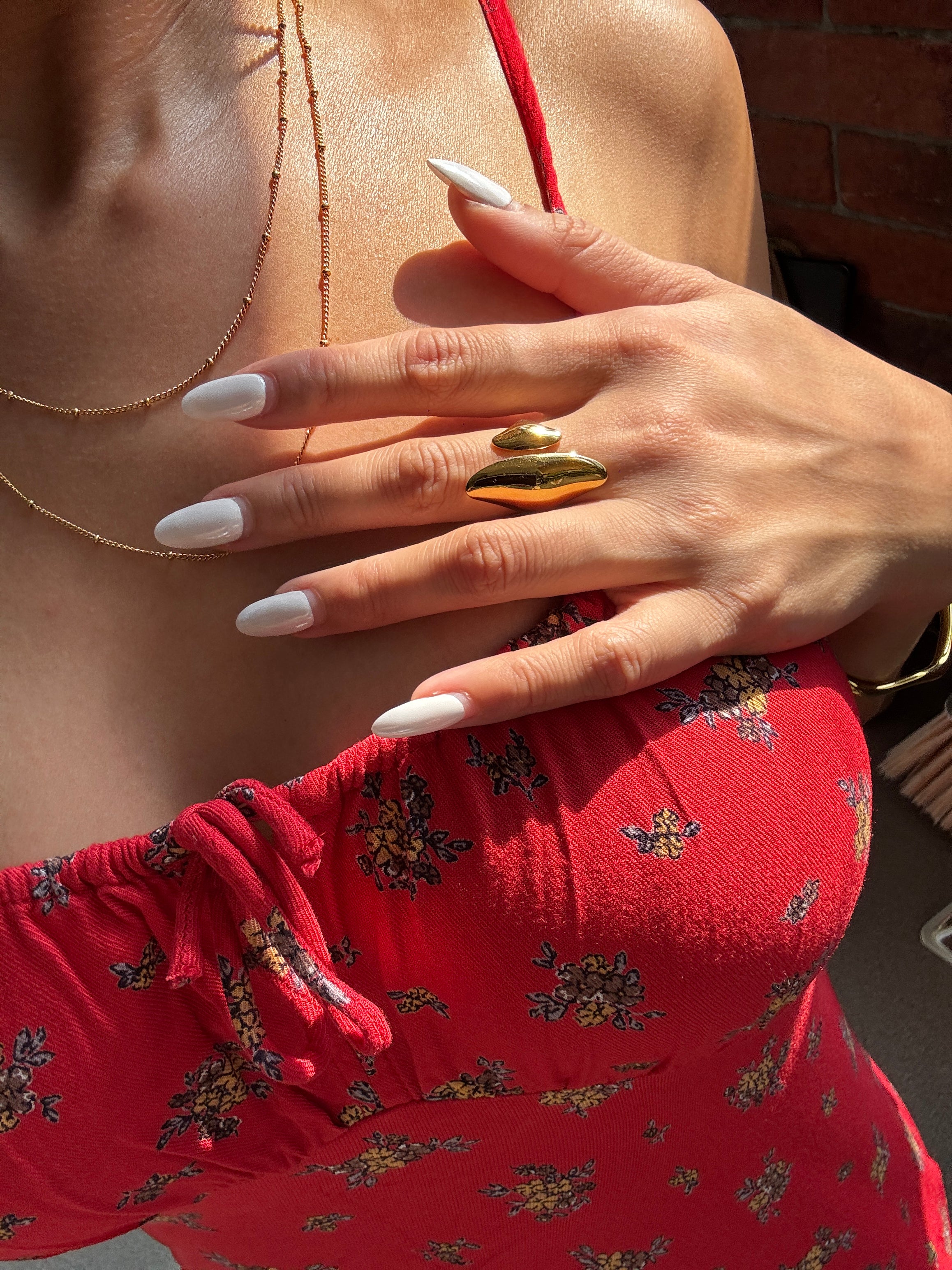 Juliette Twins Gold Waterproof Necklace
