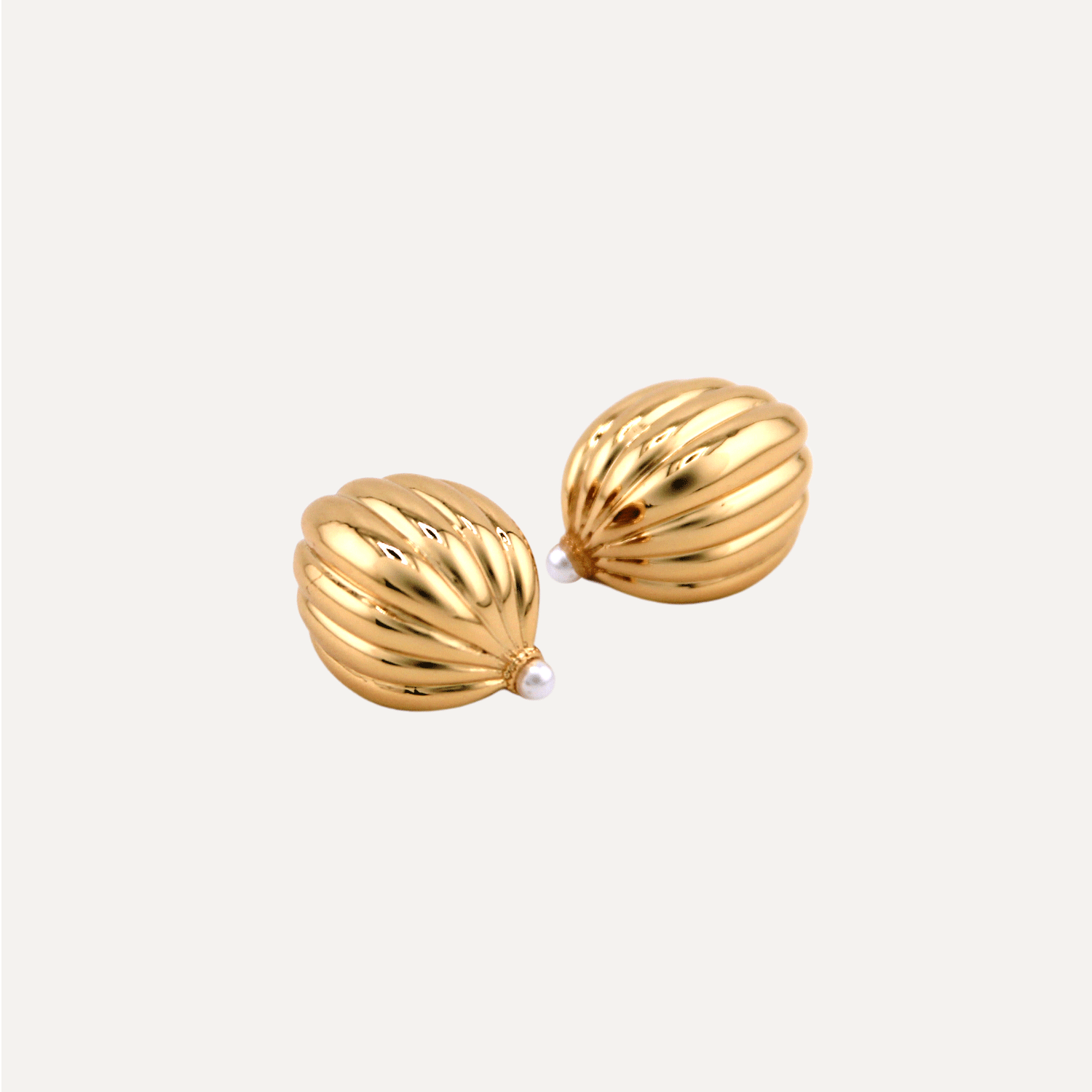 Croissant Pearl Earrings