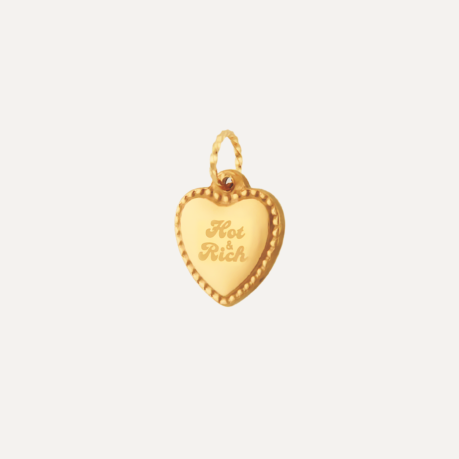 Hot & Rich Heart Shape Charm