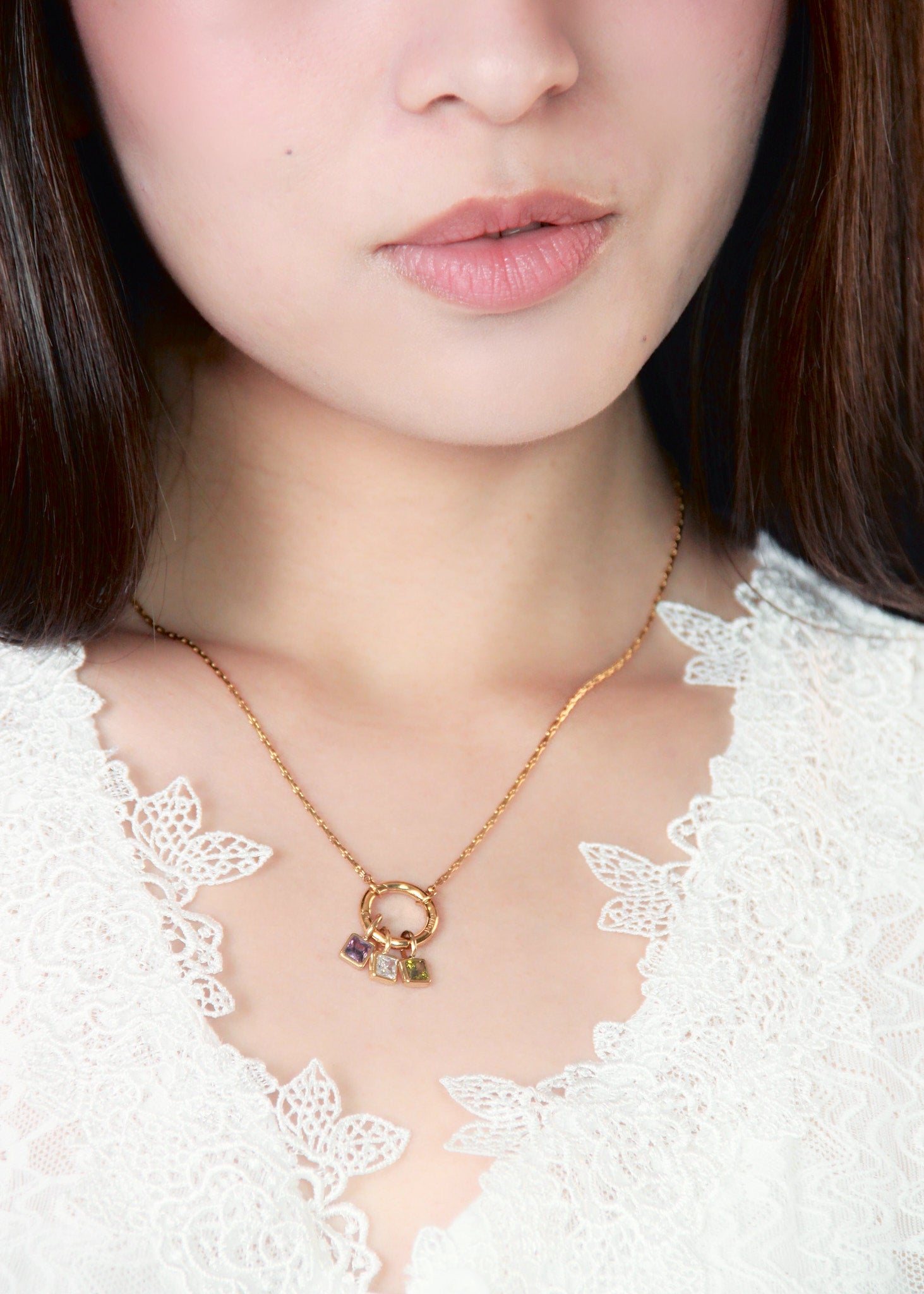 Pink Lucky Stone Charm