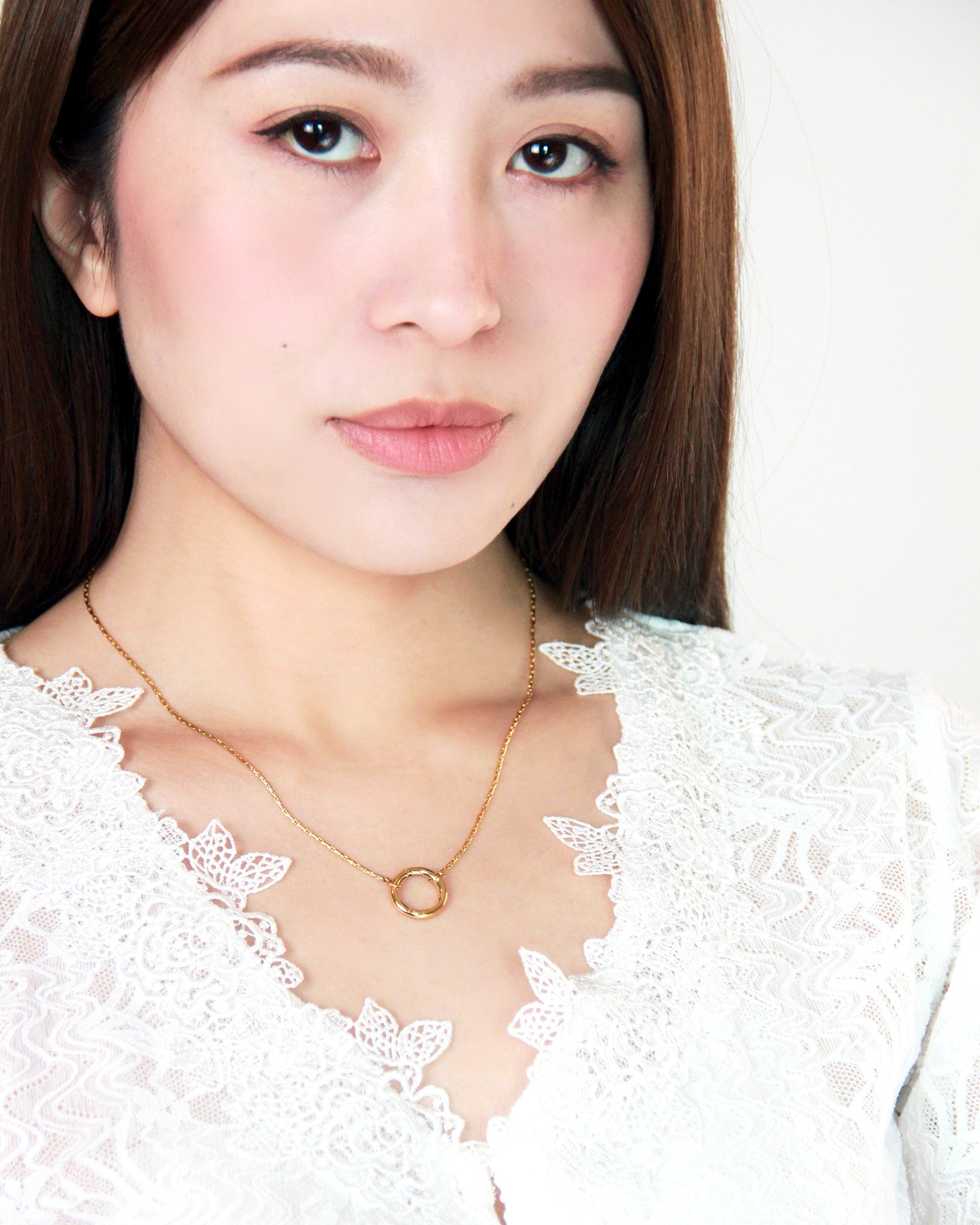 Ever Aura Hoop Gold Waterproof Necklace