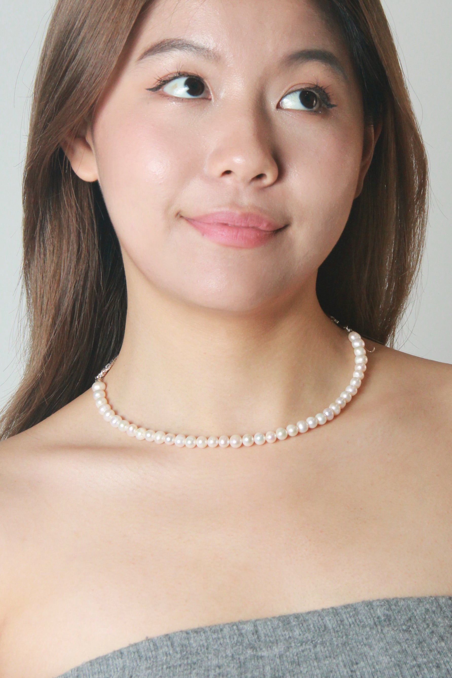 Twins Pink Pearl Necklace