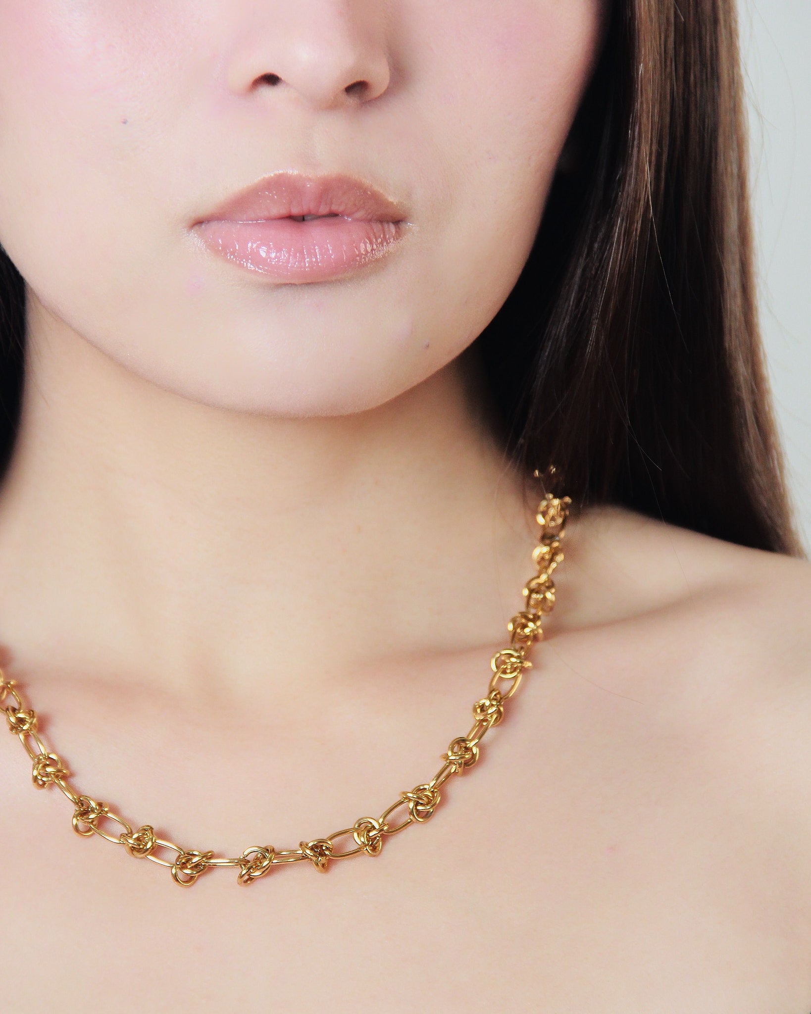 Duke Knot Gold Waterproof Necklace