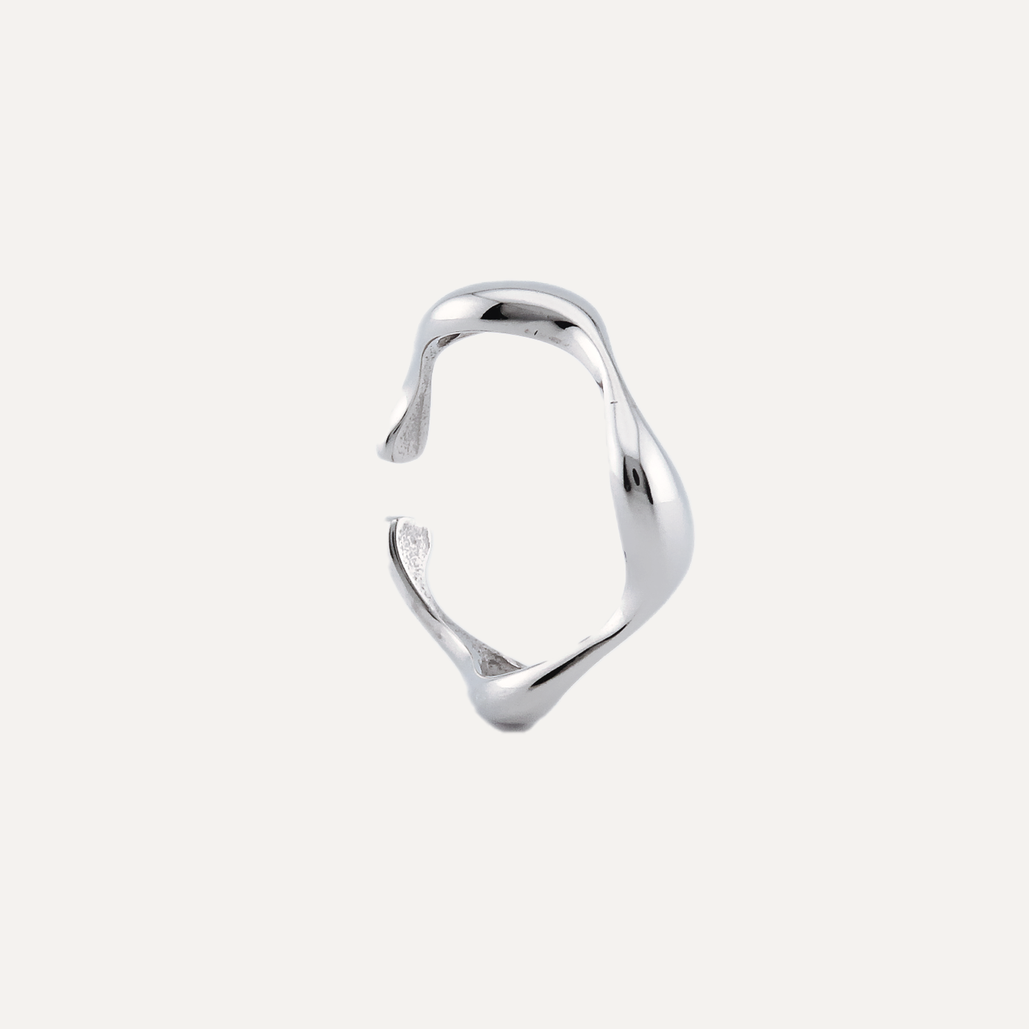 Oslo Waterproof Open Ring in Silver