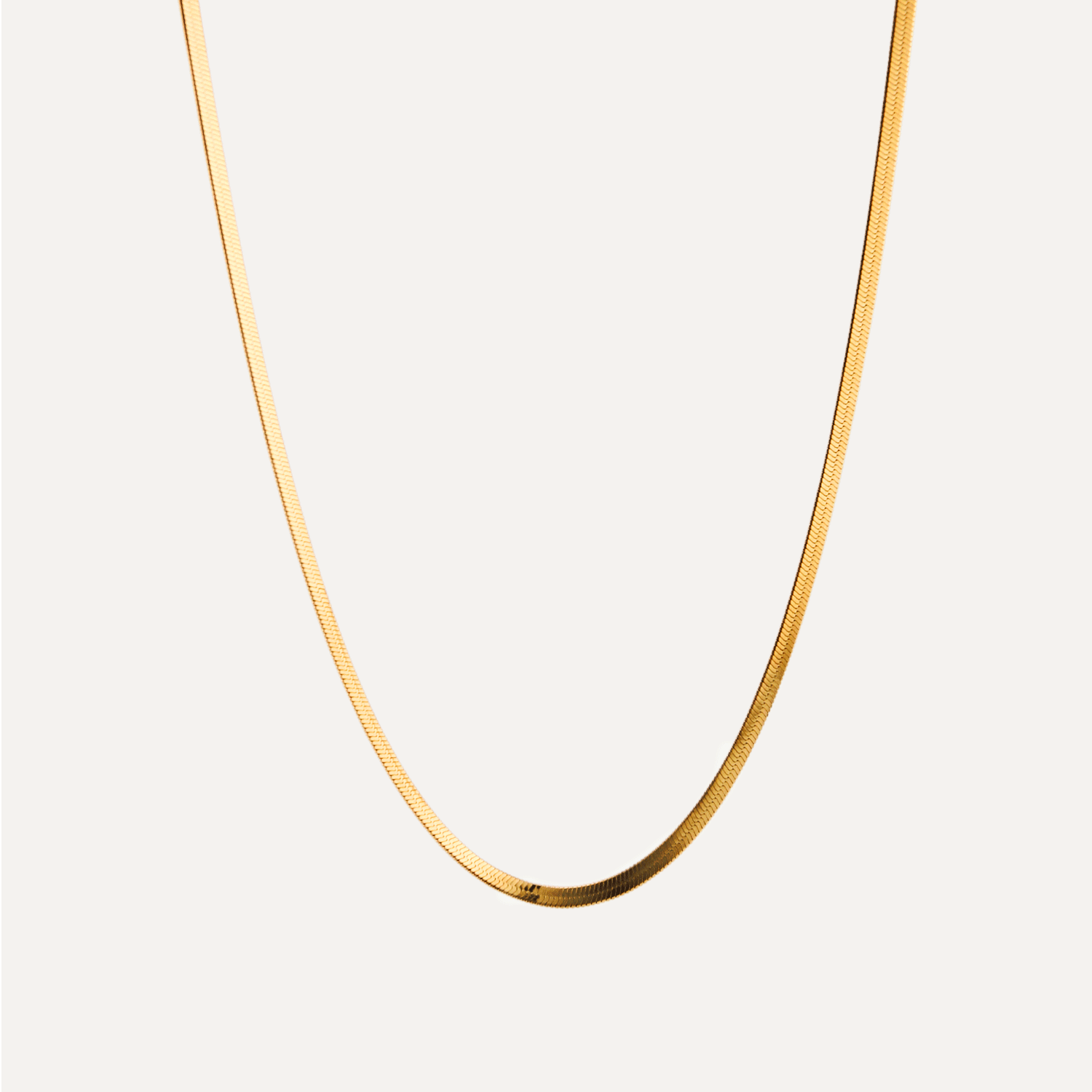 The Knife Party Gold 3mm Waterproof Necklace
