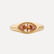 Odessa Whiskey Sapphire Waterproof Ring