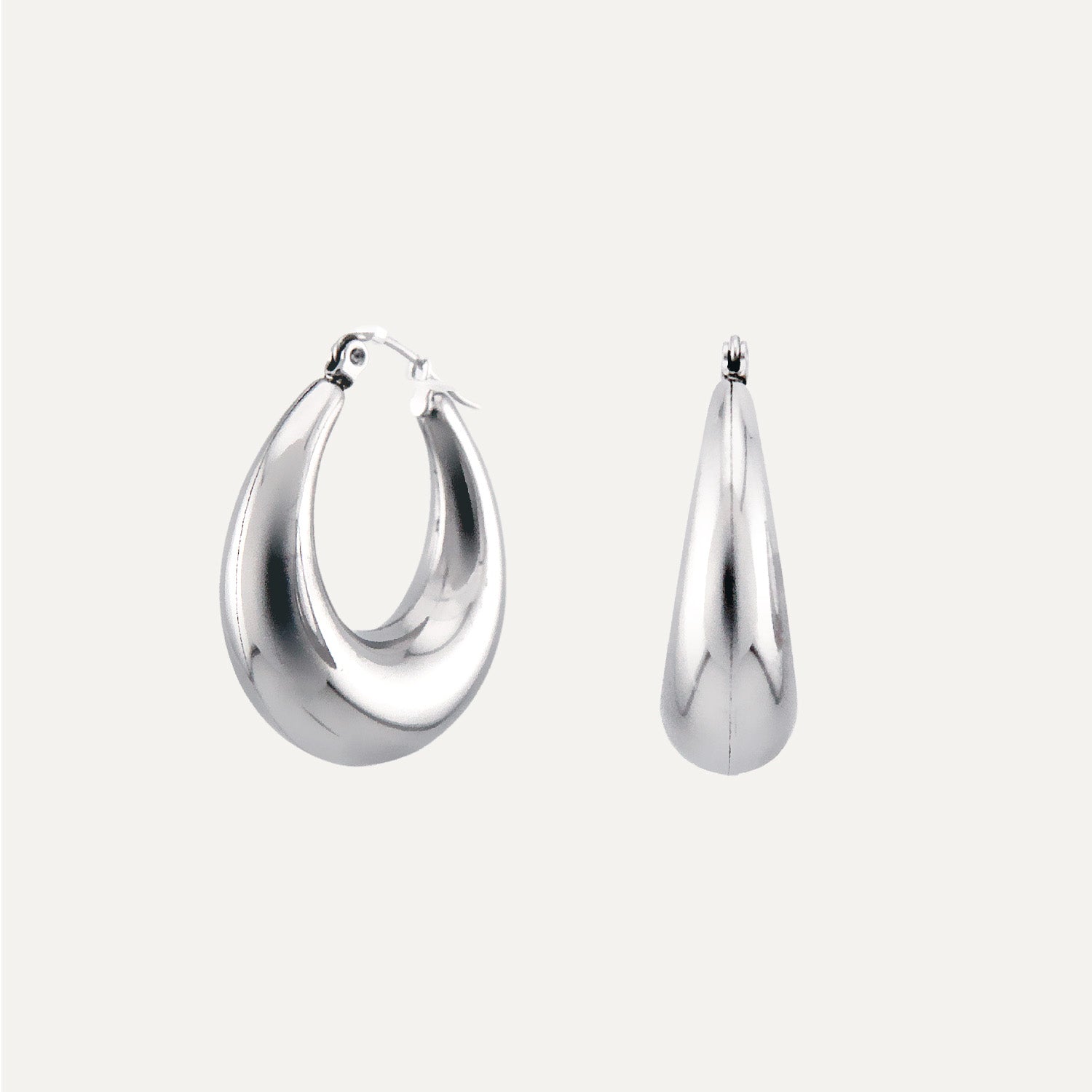 Vintage Qoo Silver Waterproof Earrings