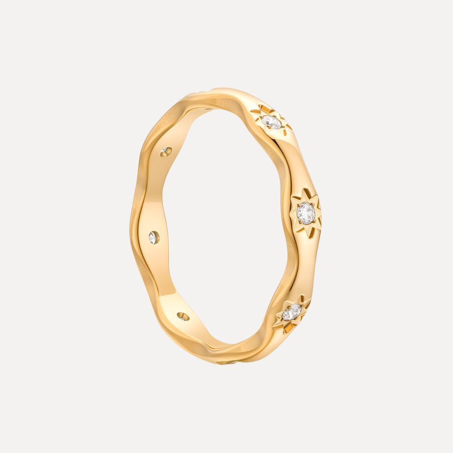 Starry Sapphire Waterproof Ring