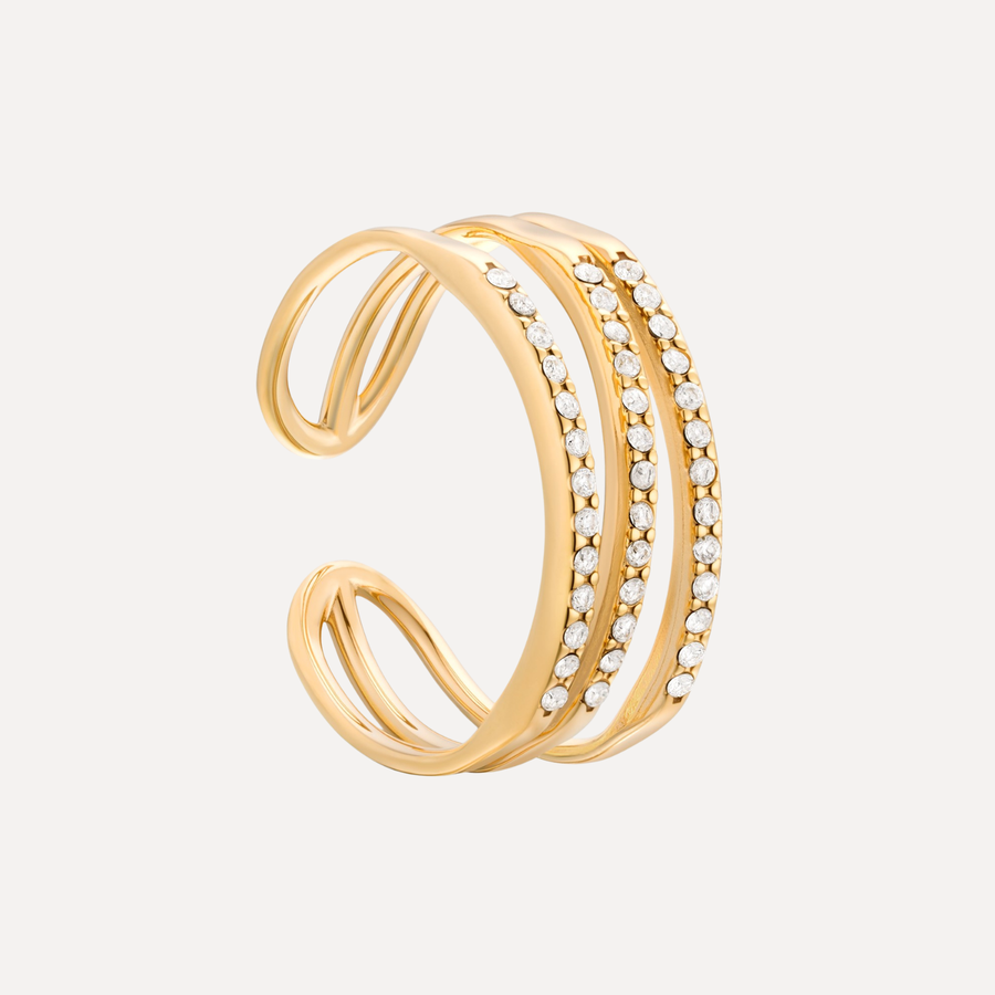 Triple Twinkle Waterproof Open Ring