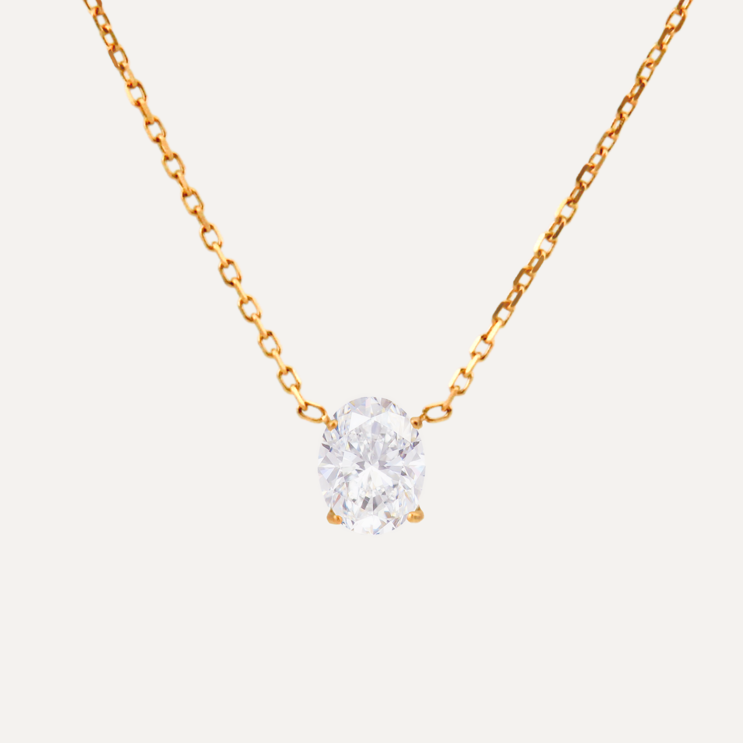 Margaret Oval Sapphire Waterproof Necklace