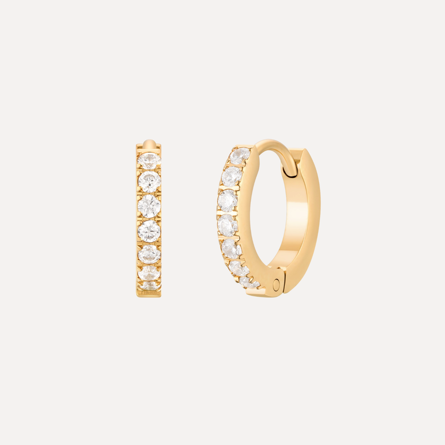 Vanity Mini Gold Waterproof Earrings