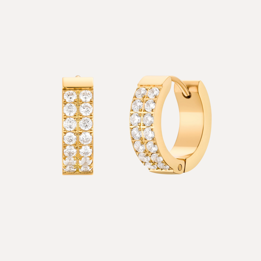 Vanity Huggies Gold Waterproof Earrings