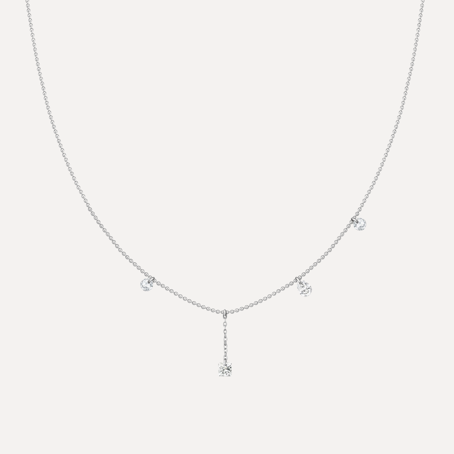 Tilly Sapphire Silver Waterproof Necklace