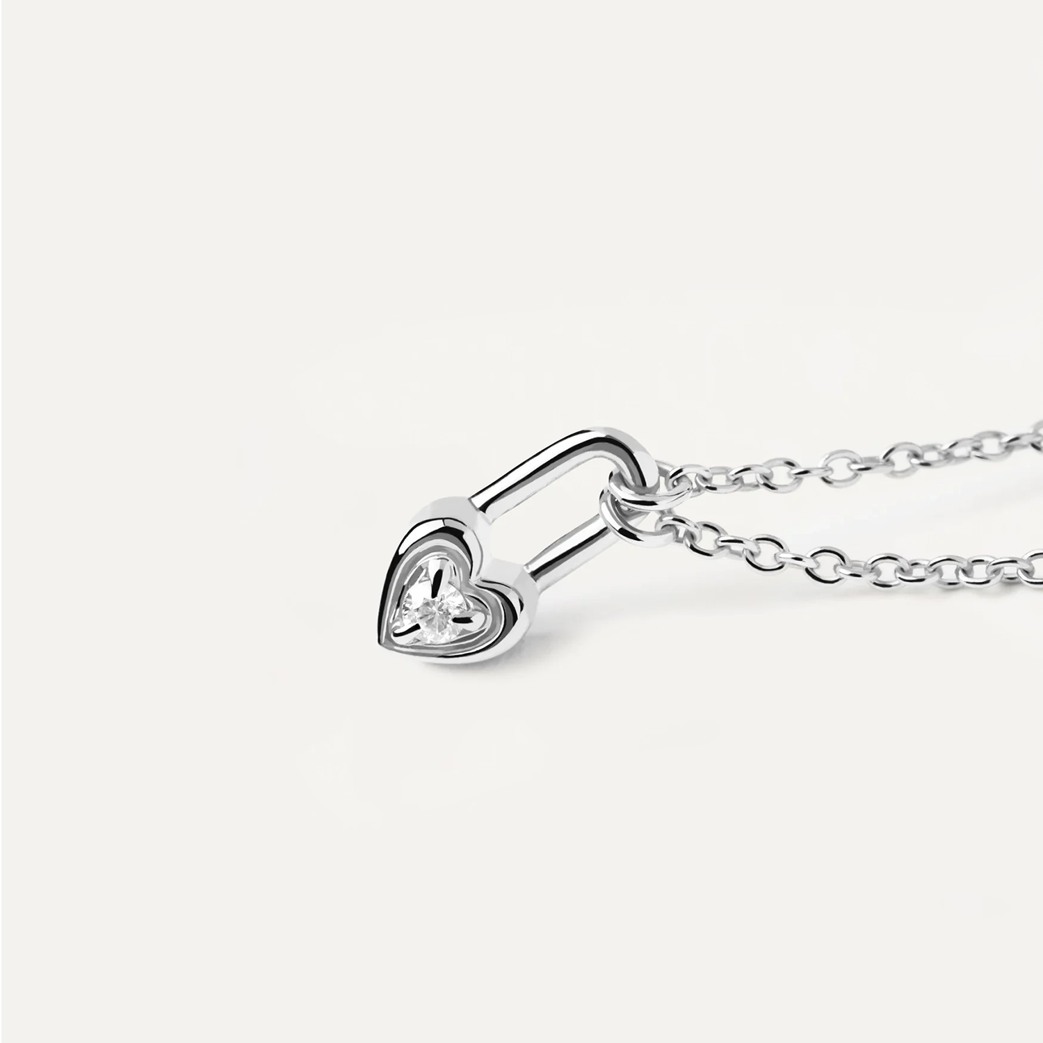 Heart Lock S925 Silver Necklace