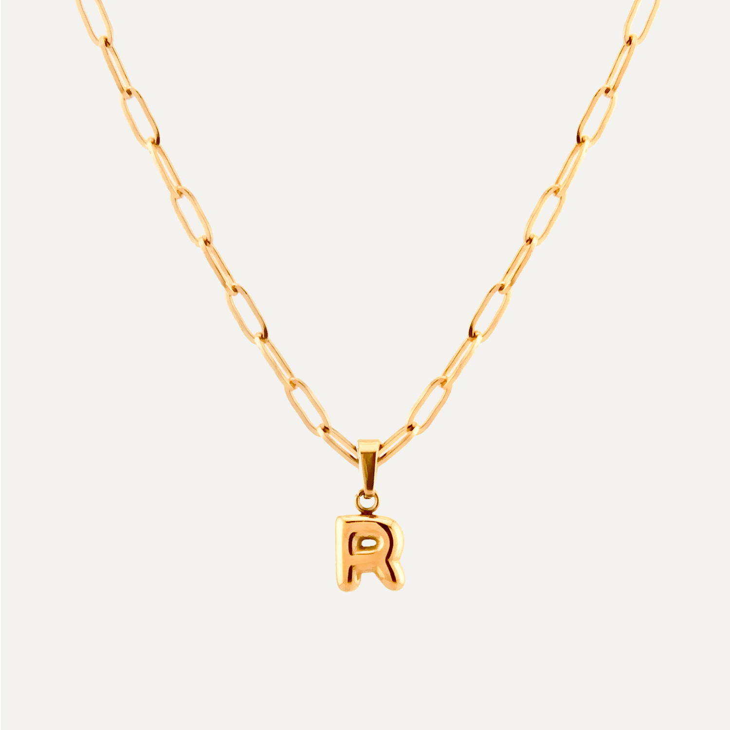 Always Be Yourself- 3D Initial Waterproof Necklace
