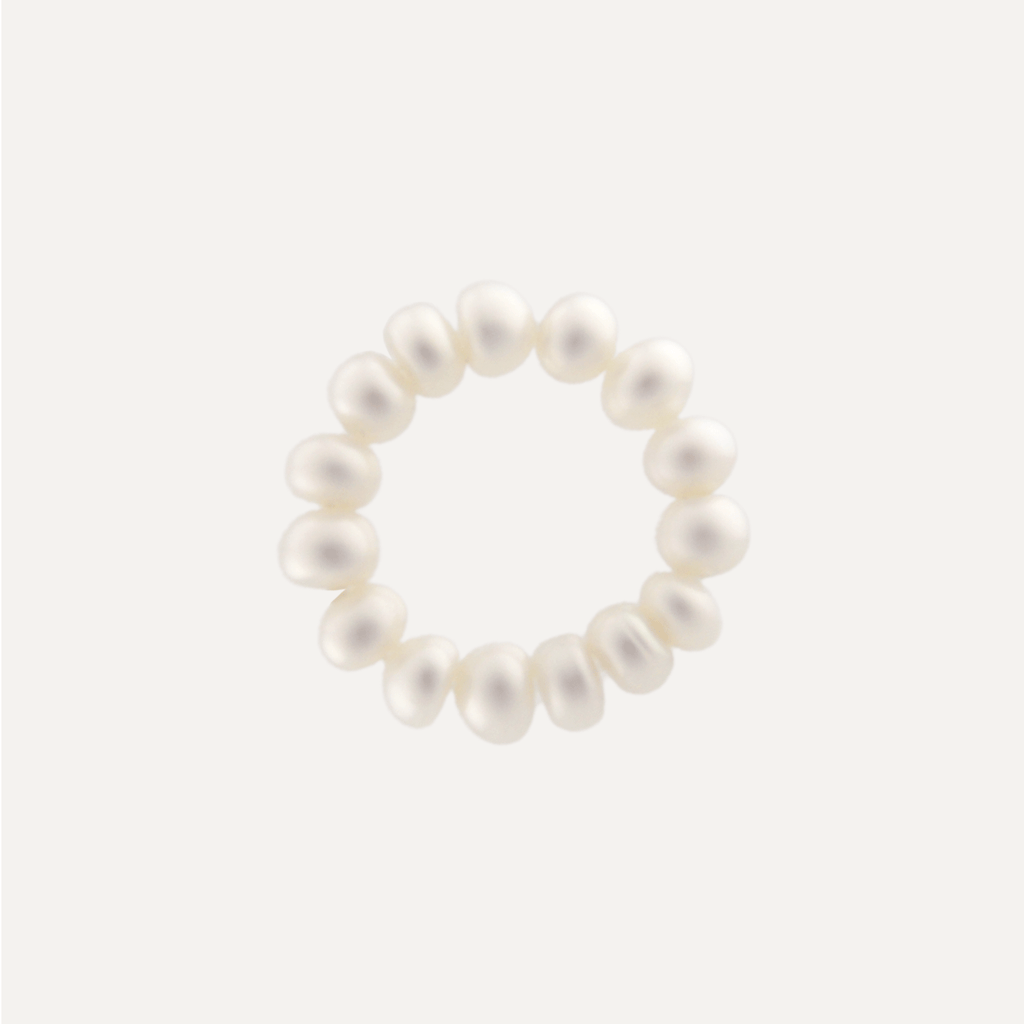 Marine Button Pearl Ring – Perle de bay