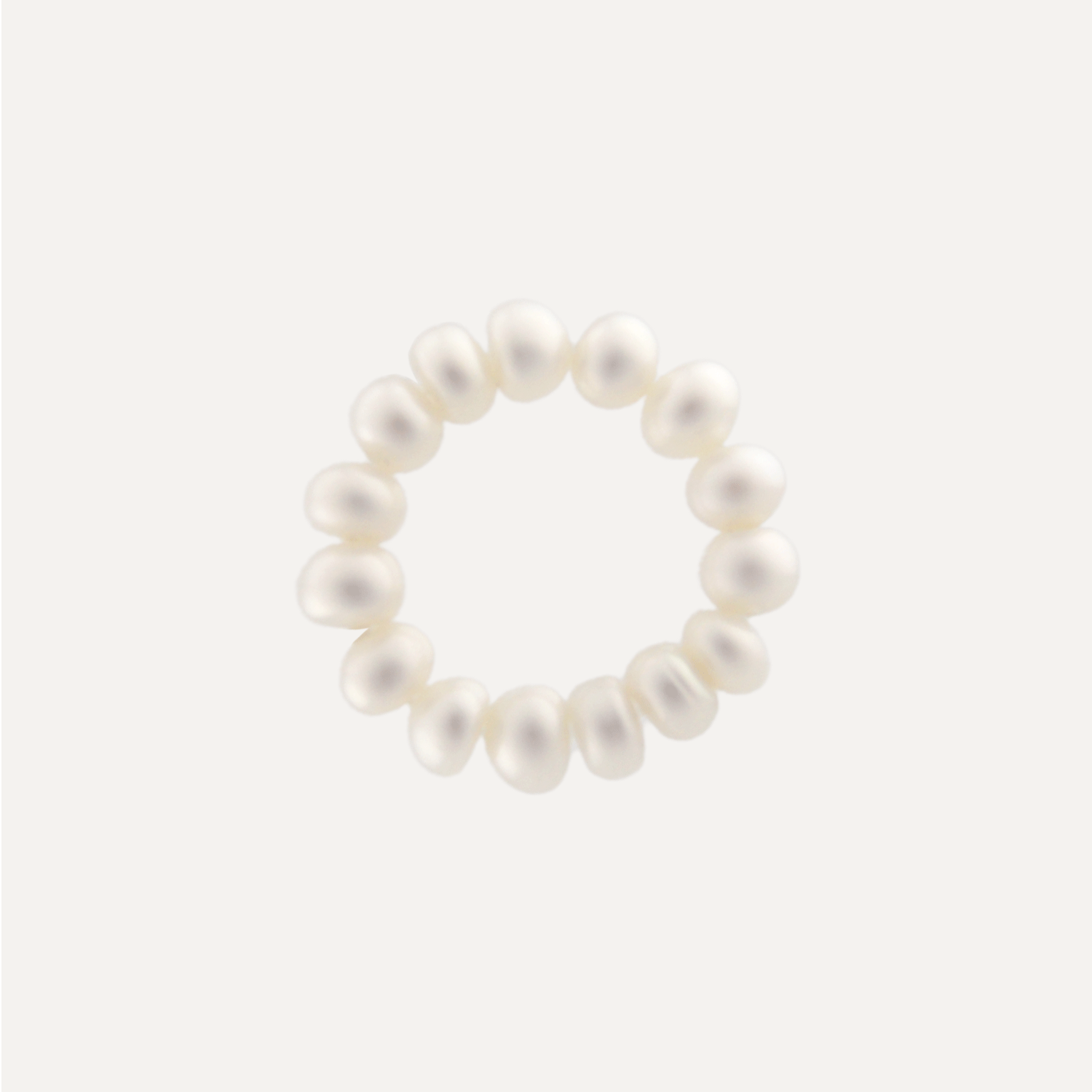 Marine Button Pearl Ring