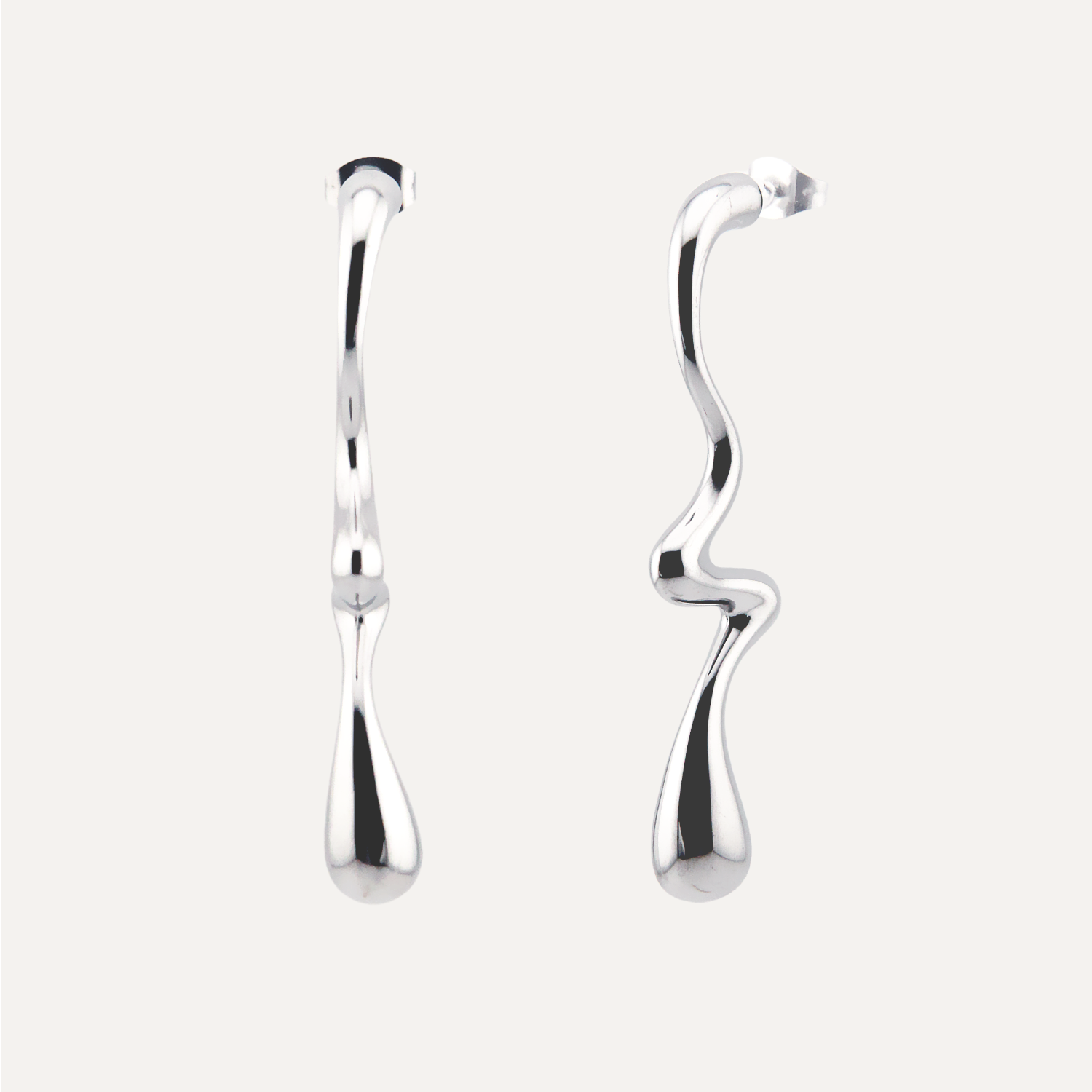Meduza Silver Waterproof Earrings