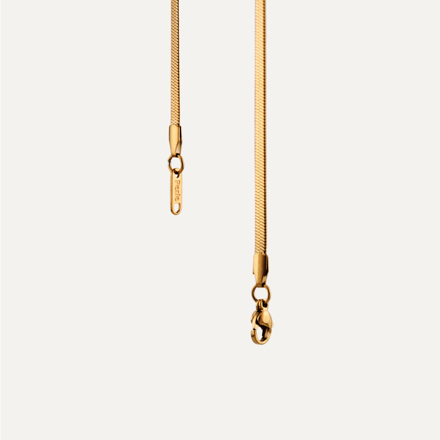 The Knife Party Gold 3mm Waterproof Necklace