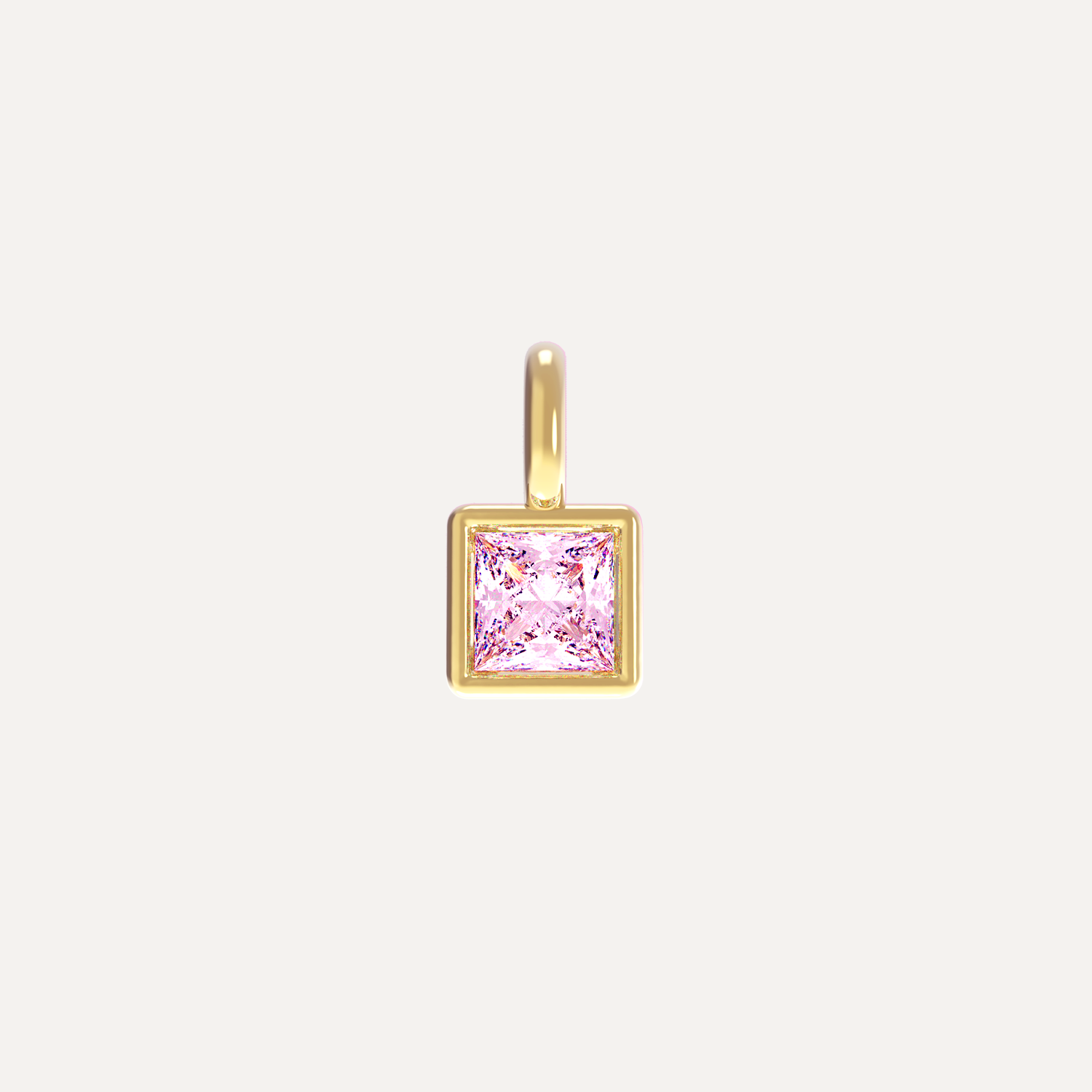 Pink Lucky Stone Charm