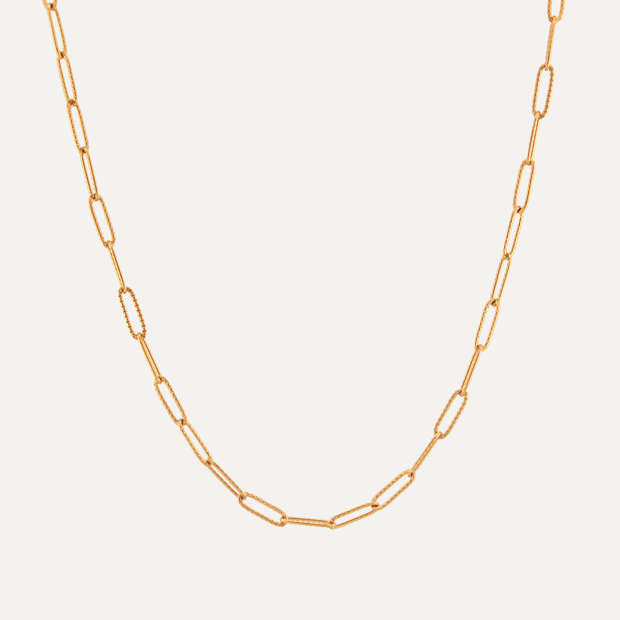 Baguette Gold Waterproof Necklace