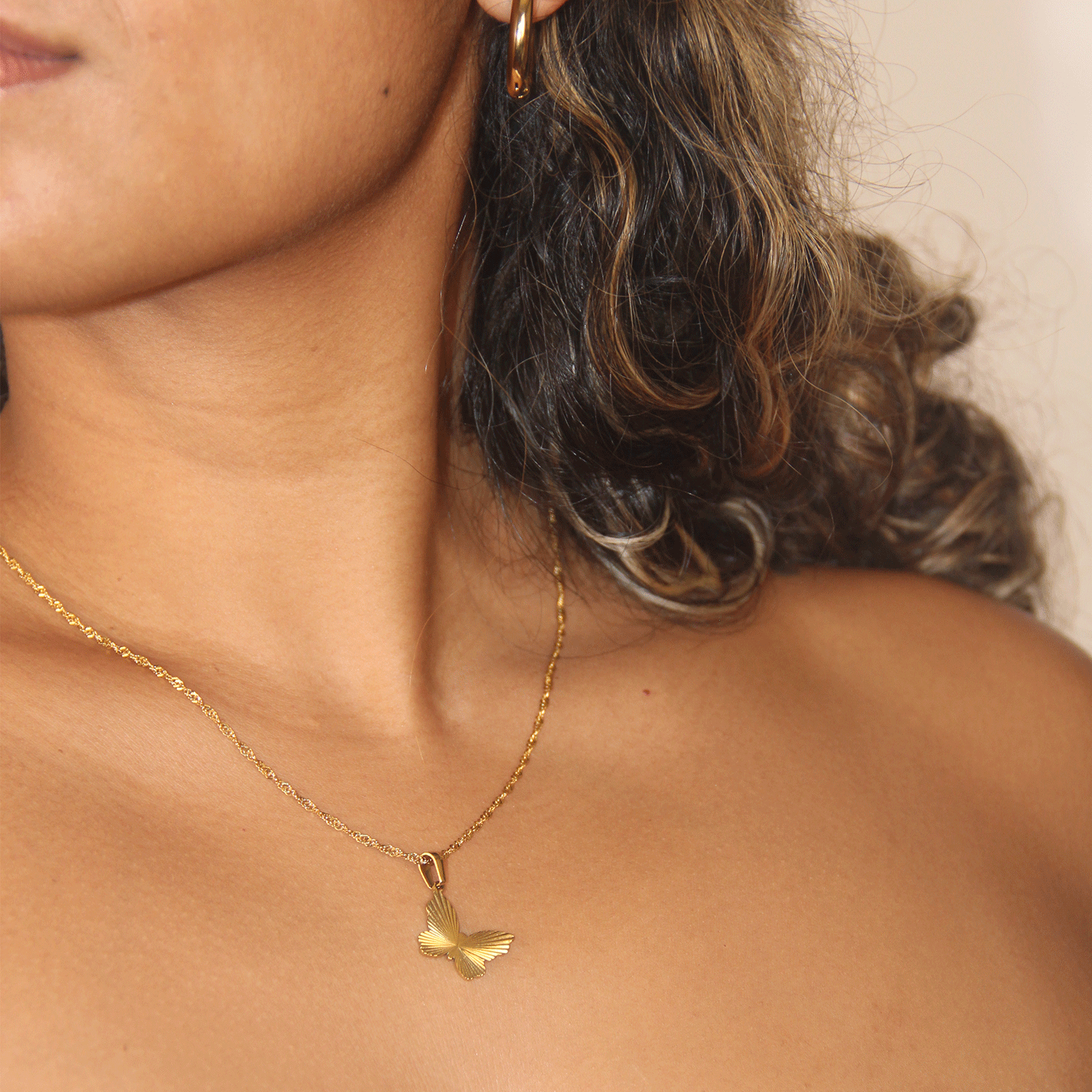 Britney Gold Waterproof Necklace
