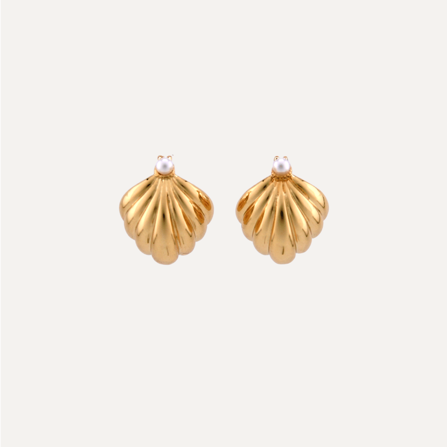 Croissant Pearl Earrings