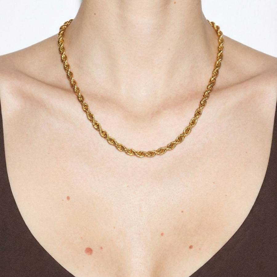 Baggy Gold Waterproof Necklace