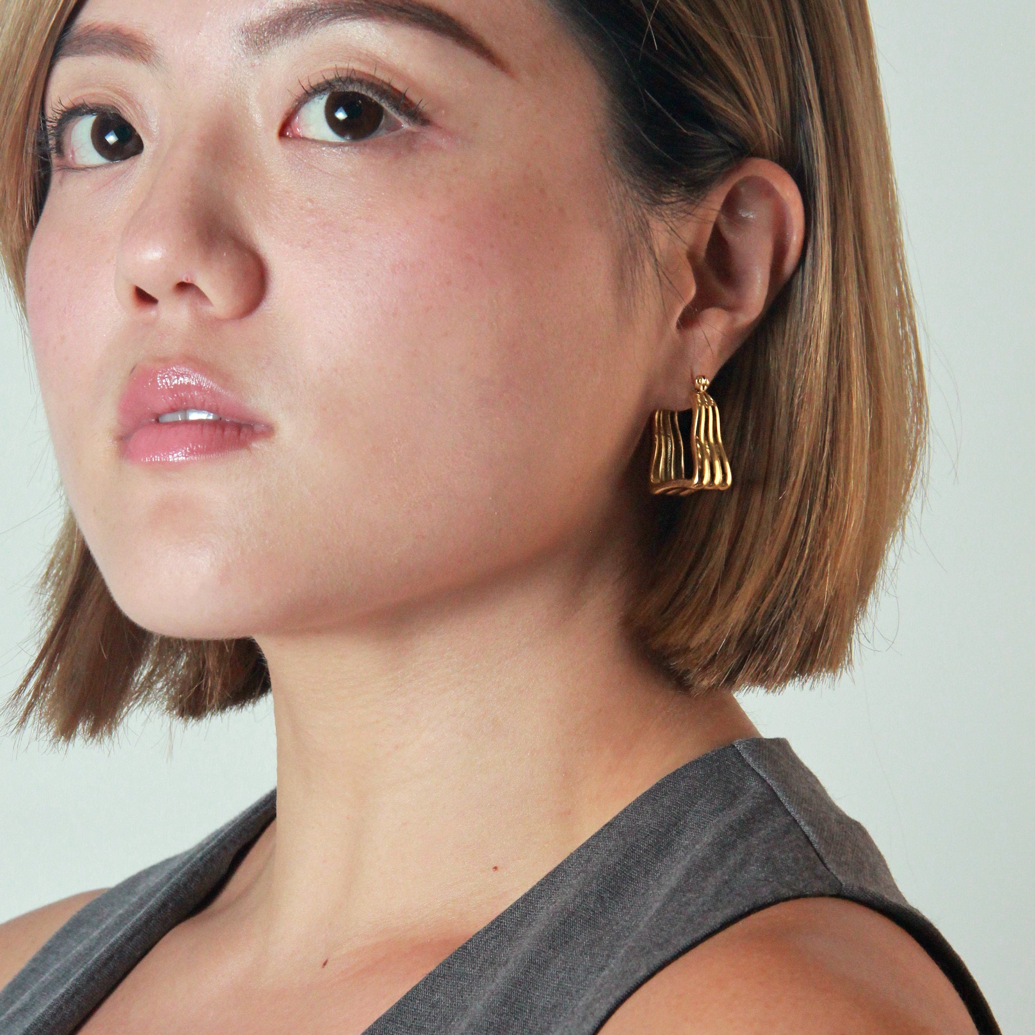 Mathilda Gold Waterproof Earrings