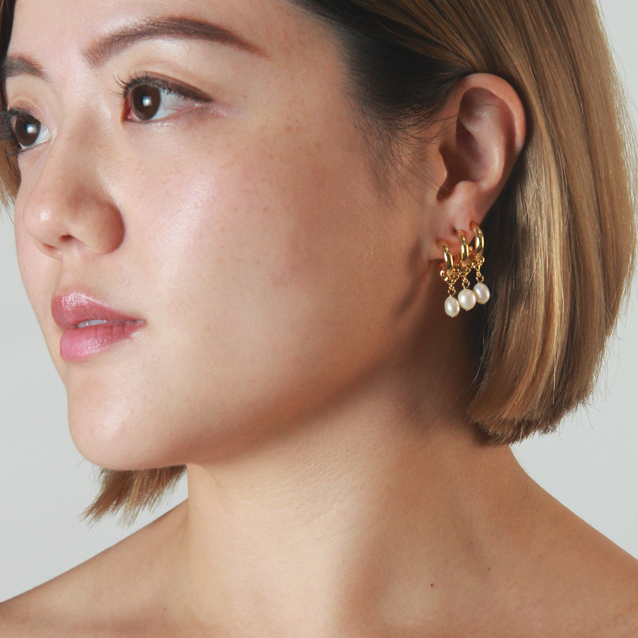 Champagne Problem Pearl Earrings