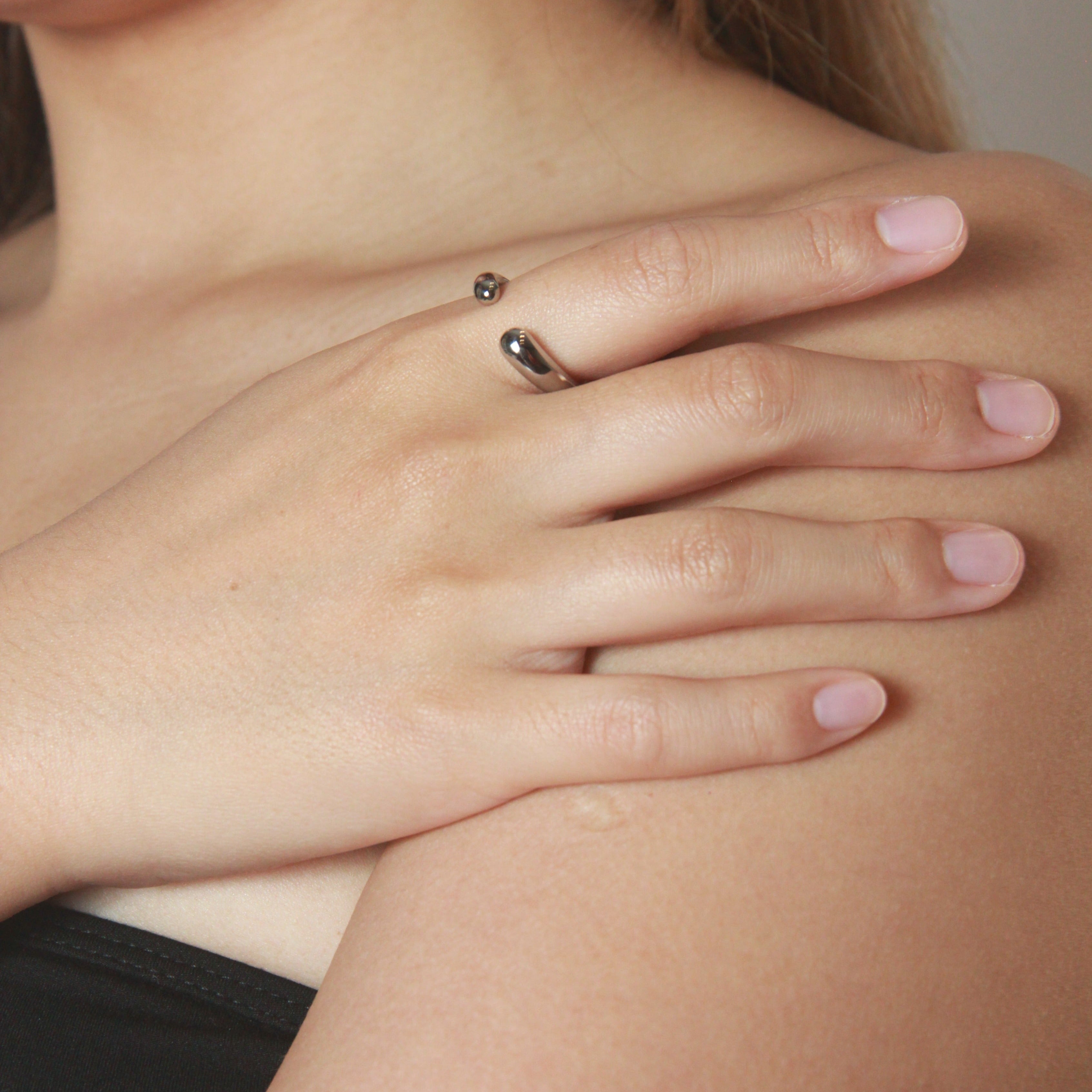 Madeline Waterproof Open Ring in Silver