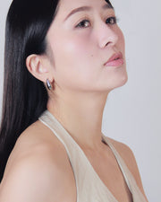 Tear Drop Silver Color 銀色防水耳環