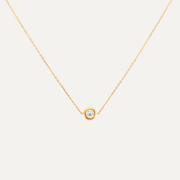 Ivy Bezel Sapphire Necklace