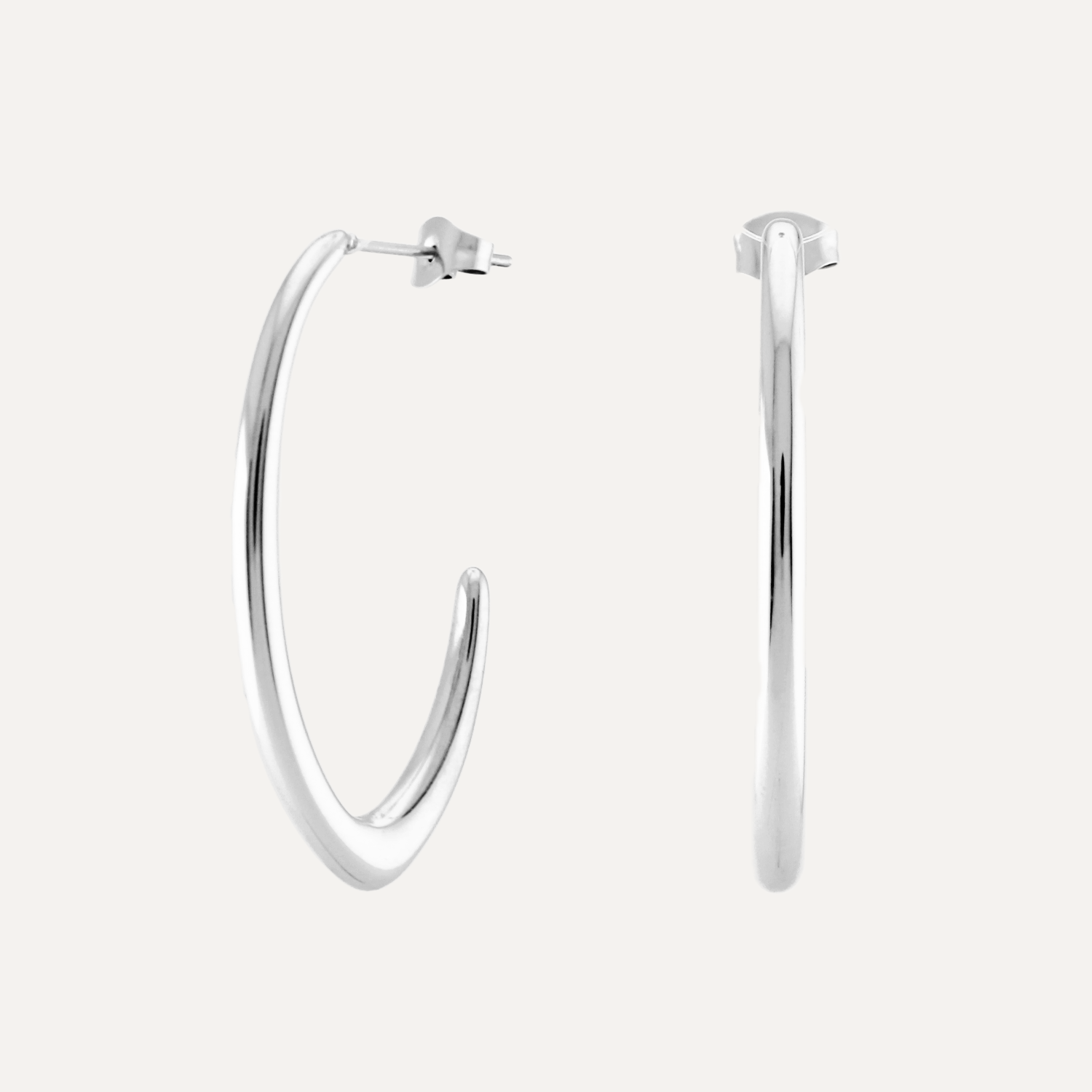 Mega Light Silver Waterproof Hoops