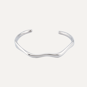 Oslo Cuff Bangle in Silver