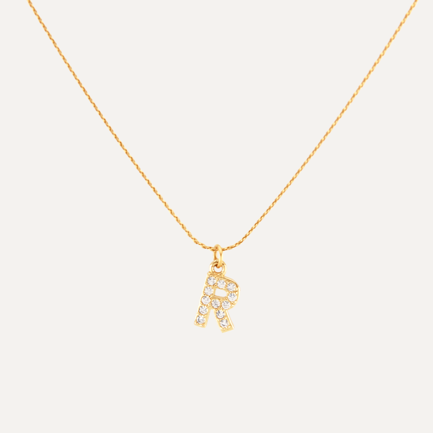 Sapphire Letter Waterproof Necklace