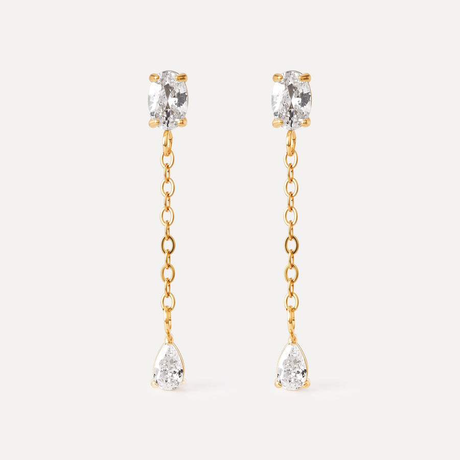 Eyelyn Sapphire Drop Earrings
