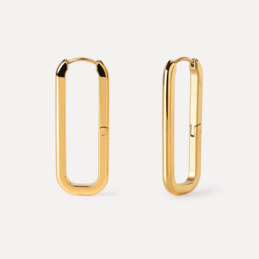 Wanda Hoops in Gold/Silver