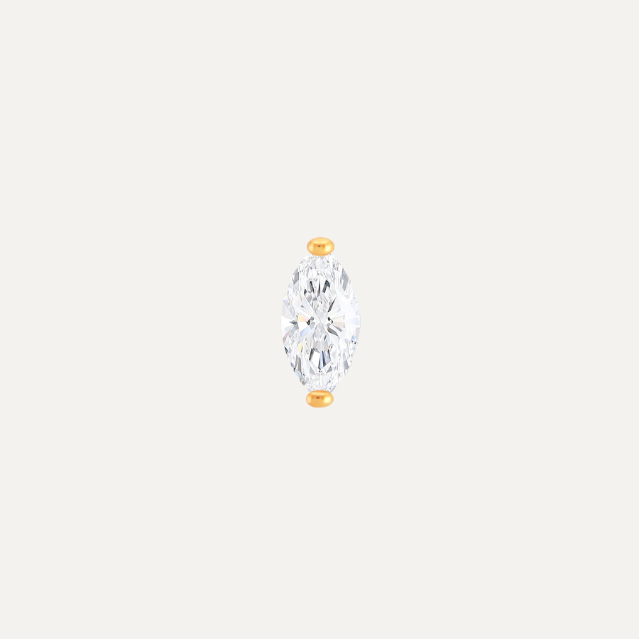 Marquise Sapphire Waterproof Stud